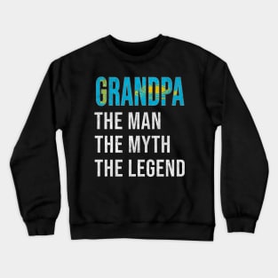 Grand Father Kazakhstani Grandpa The Man The Myth The Legend - Gift for Kazakhstani Dad With Roots From  Kazakhstan Crewneck Sweatshirt